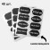 Cretaceous price tags "pattern" self -adhesive, black color, set of 5 × 3.5 cm sheets