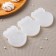 Silicone form "Christmas tree toys", 3 pcs, transparent color