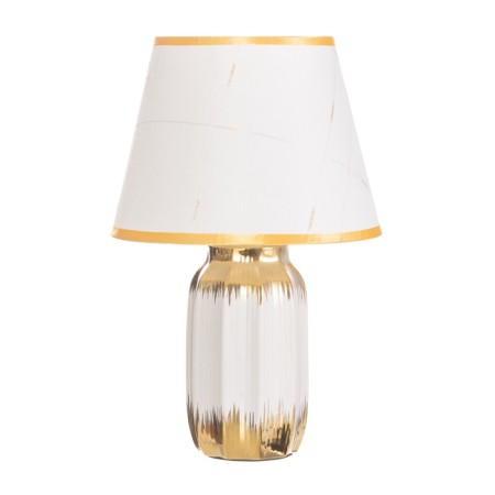 Table lamp "Martina" 1x40W E14 white/gold 24x24x40cm-8