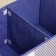 Stelly box for storage "stripes", 44.5 × 30 × 24.5 cm, blue color