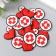 Decor for creativity rubber "Medicine" set 16 pcs mix 2.8x3.5 cm