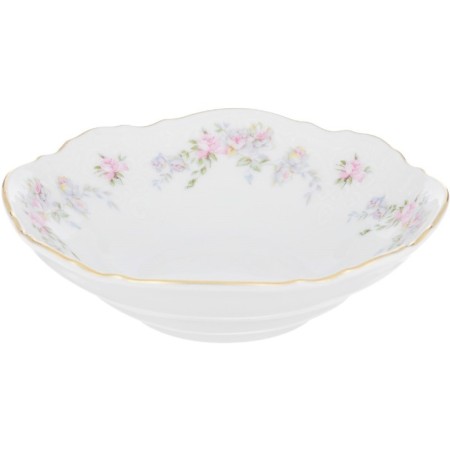 Bernadotte salad bowl, decor “Wild rose, gold laying”, 13 cm