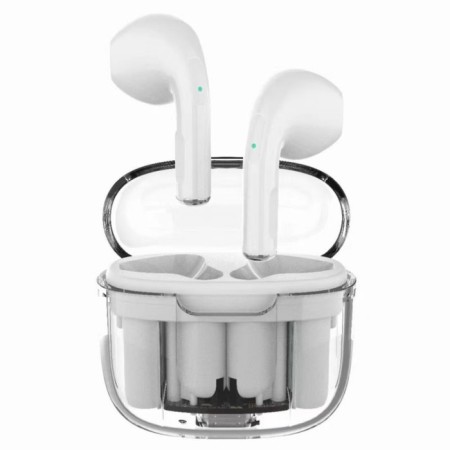 Wireless headphones Pro13, TWS, inserts, BT 5.0, 30/180 mAh, transparent, white-10