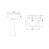 Santeri washbasin "Sonata" 1.3111.2.s01.11b.0, 540 x 485 mm, overflow, white with interspersed
