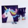 Application with pompom "Unicorn" size - 20 × 20 cm, glue 30 ml
