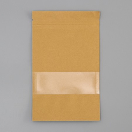 Zip-Lock package Craft with a rectangular window of 12 x 20 cm-2