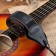 Music Life guitar belt, black with a pocket for mediators, 90-145 cm, width 5 cm