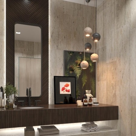 Suspended lamp Travertino IP20 LED GU10 7W-1