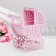 Family Bank "Kolya", plywood, pink, 27x15x33.5 cm