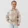 Children's shirt kaftan insulated, size 30 (98-104 cm), beige
