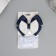 Suzi hair set (clamp 8 cm, 6 elastic bands 2.5 cm) classic, blue-white