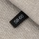 Textile strip "58-60", 5 x 1.1 cm, black color