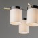 Freya FR5377CL-06B Bogy, 950x950x330 mm ceiling lamp, E14, 6x40W, black color black