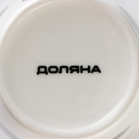 Porcelain share mug "Circles", 350 ml, white color-4