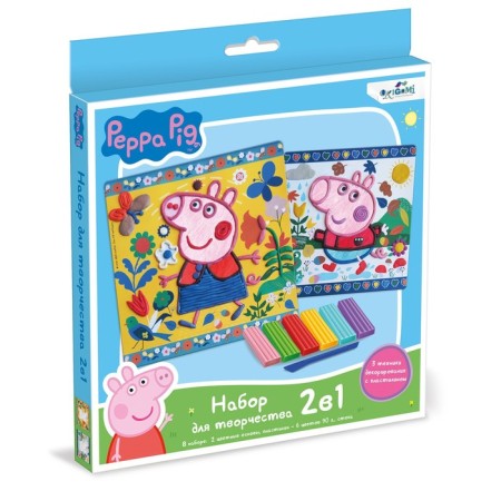 Set for creativity from plasticine "Pig Peppa", 2 in 1