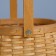 Wicker basket, sequoia, 17.5x15x11.5/23.5 cm, honey
