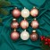 Set of balls plastic D-6 cm, 9 pcs "Melody" Disco of cones, white pink
