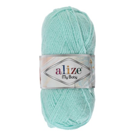 Yarn "My Baby" 100% acrylic 150m/50g (19 water greens)-1