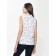 Women's blouse with a star print CONTE Elegant, size XL, color White, Black