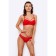 Women's bracket, size 75D, red color