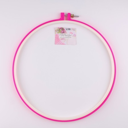 Embroidery hoops, d = 26 cm, pink color-2