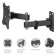 Kromax Corbel-3 Black 10 "-32" Max.25kg, wall turning and 107490