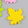 A set of decor for the creativity of felt "Maple leaf" (set 6 pcs)