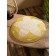 Decorative wicker rattan "Flower", 50x50x5 cm, yellow