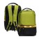 Youth backpack 43 x 29 x 15 cm, Grizzly, ergonomic back, laptop department, black/green
