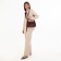 Women's bag with lightning, brown color