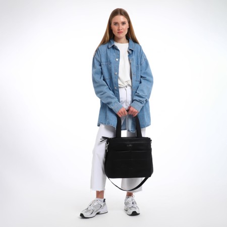Female bag Textura, chover, large size, black color-9
