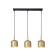 Suspended Ambrella Light, Traditional, TR97118, 3HE27, Color Gold, Black