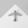 Brooch "Airplane" conqueror of the peaks, white color in silver