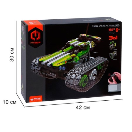 Radio -controlled designer "All -terrain vehicle", 3 assembly options, 2 engines, 353 parts-4