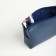 Cosmetic bag with lightning, textura, blue color
