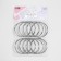 Ring for the cornice, connective, d = 55/61 mm, 10 pcs, silver color