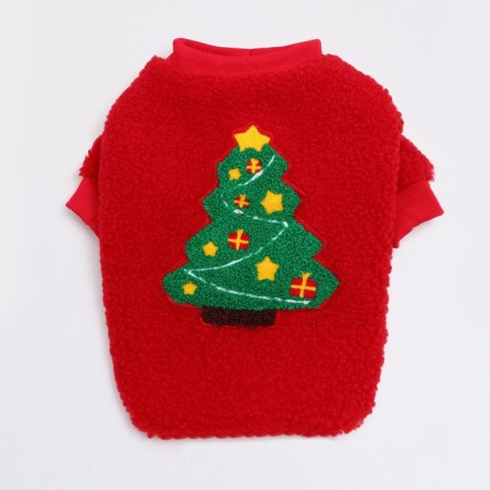 Sweatshirt "Christmas tree", size XL, red (DS 40, Osh 34, OG 44 cm)-6
