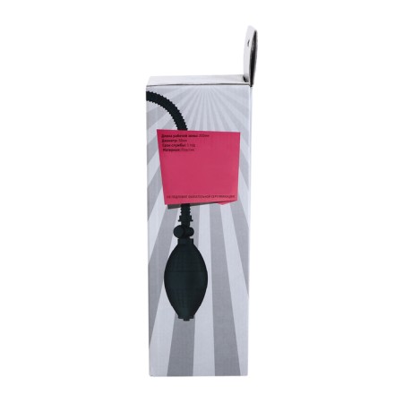 Pump for a penis jaga jaga, vacuum, ABS plastic, pear, 23 cm, black-1