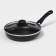 Consul pan, d = 22 cm, glass cover, anti -stick coating, black color
