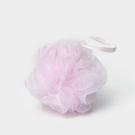Washcloth - Cupellia spa flower, 50 g, white -pink color-4