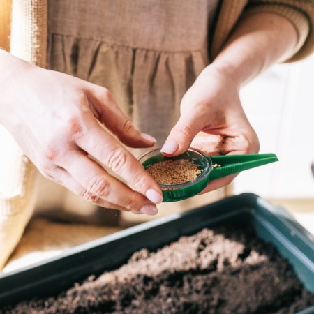 Seeder for seeds, manual, length 12 cm, plastic-6