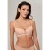 Women's bra -braid, size 75E, beige color