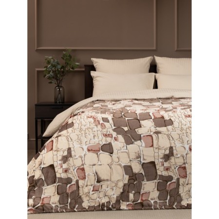 Texrepublic blanket, size 180x200 cm, brown color-3