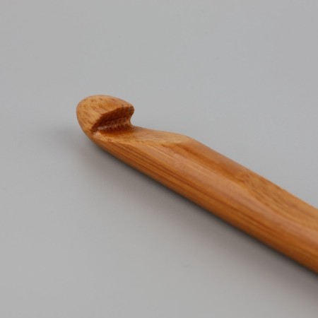 Knitting hook, bamboo, d = 10 mm, 15 cm-3