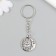Frill metal "Sun and month" silver 2.4x2.8 cm