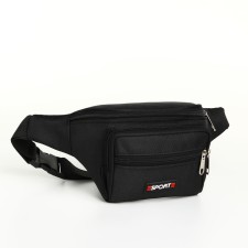 Board belt on a zipper, 3 outer pockets, black color