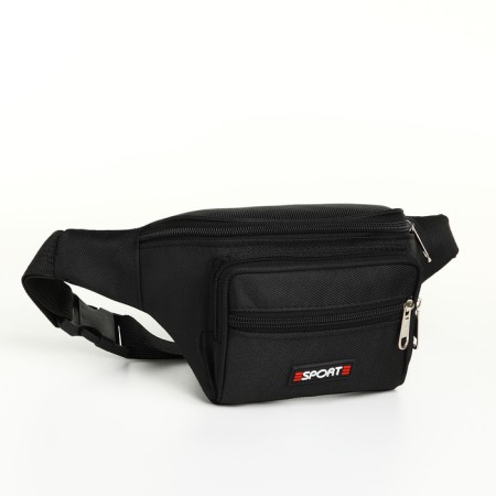 Board belt on a zipper, 3 outer pockets, black color