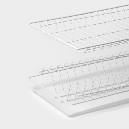 A set of dishwasher with a panel for a cabinet 60 cm, 56.5 × 25.6 cm, color chromium-2