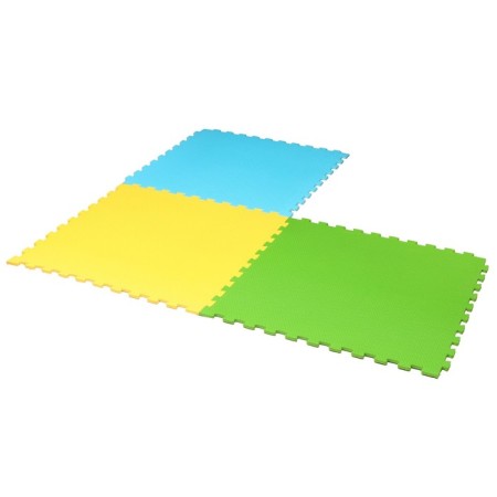 Soft floor universal "New. Honeycomb ", yellow color, 100 × 100 cm, 14 mm-3