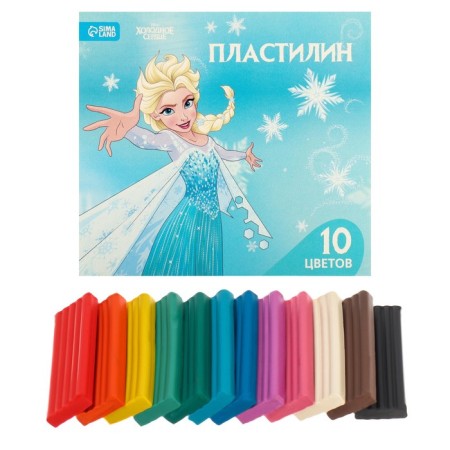Plasticine 10 colors 150 g "Elsa", cold heart-5